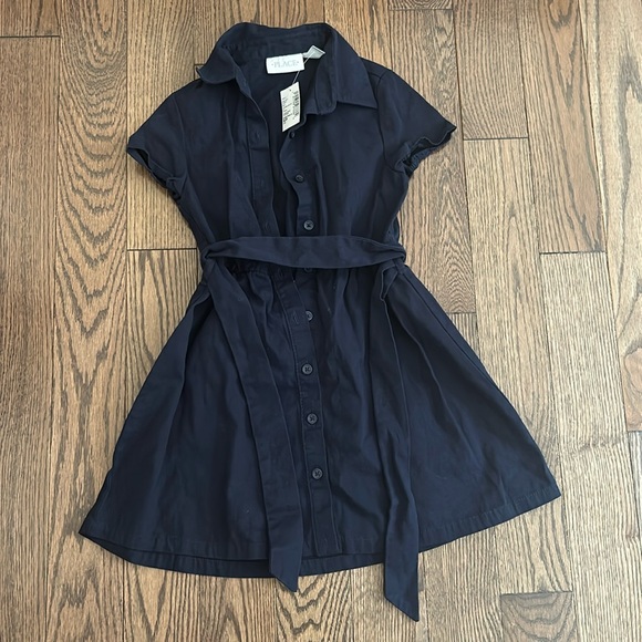 Children’s place uniform dress NWT small 5/6 navy - Picture 1 of 1